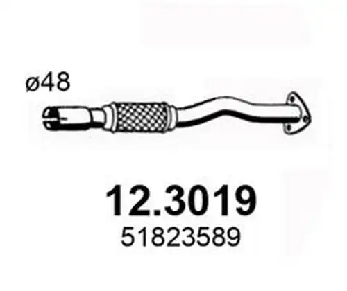 изпускателна тръба ASSO 12.3019