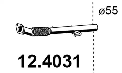 изпускателна тръба ASSO 12.4031