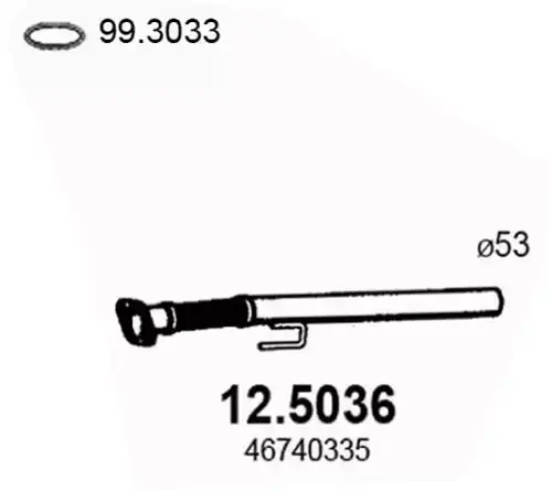 изпускателна тръба ASSO 12.5036