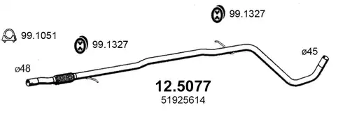 изпускателна тръба ASSO 12.5077