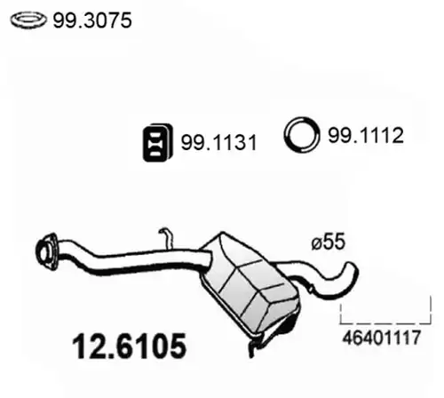 средно гърне ASSO 12.6105