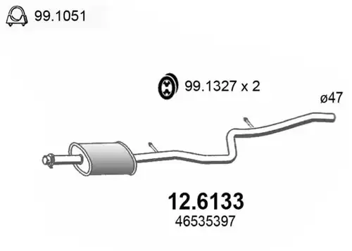 средно гърне ASSO 12.6133