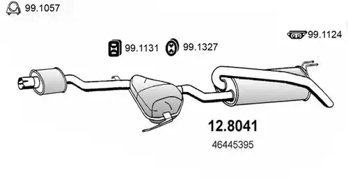 средно, задно гърне ASSO 12.8041