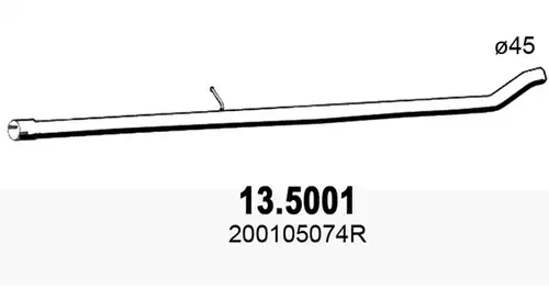 изпускателна тръба ASSO 13.5001