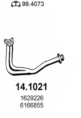 изпускателна тръба ASSO 14.1021