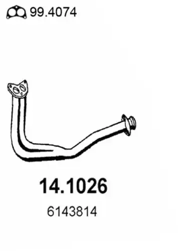 изпускателна тръба ASSO 14.1026