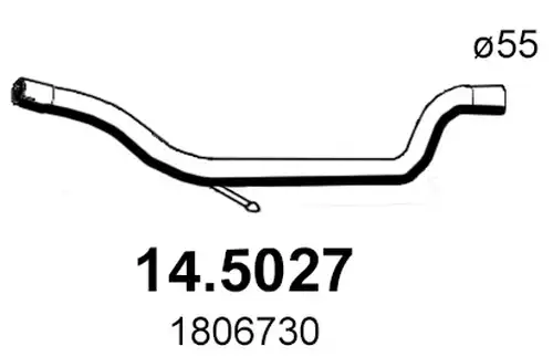 изпускателна тръба ASSO 14.5027