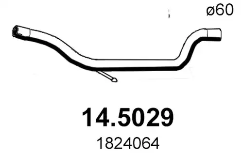 изпускателна тръба ASSO 14.5029