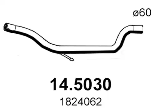 изпускателна тръба ASSO 14.5030