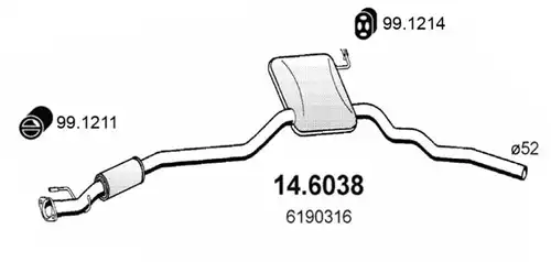 средно гърне ASSO 14.6038