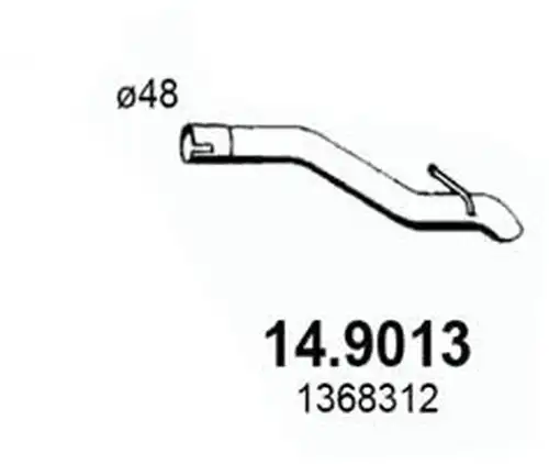 изпускателна тръба ASSO 14.9013