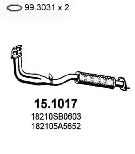изпускателна тръба ASSO 15.1017