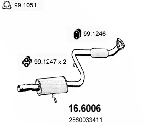 средно гърне ASSO 16.6006