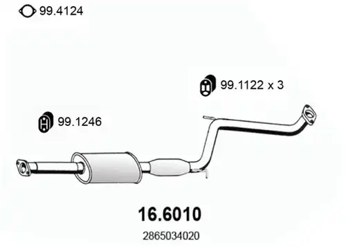 средно гърне ASSO 16.6010