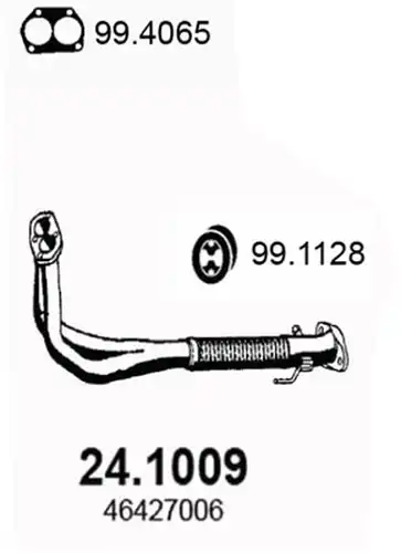 изпускателна тръба ASSO 24.1009