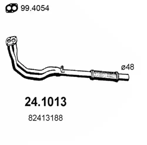 изпускателна тръба ASSO 24.1013
