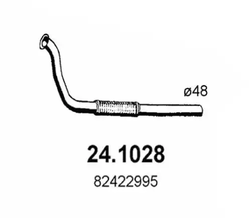 изпускателна тръба ASSO 24.1028
