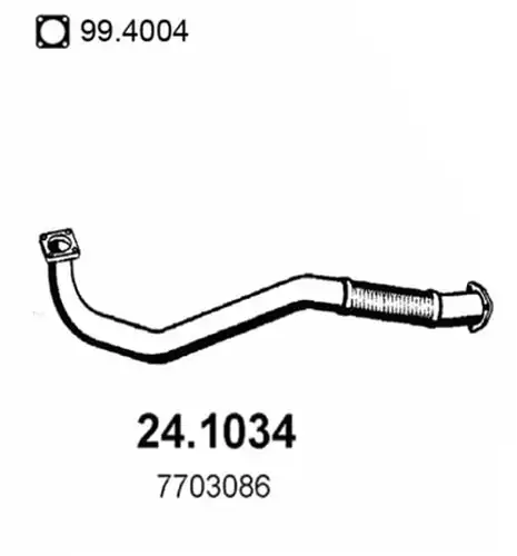 изпускателна тръба ASSO 24.1034