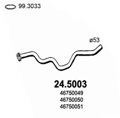 изпускателна тръба ASSO 24.5003