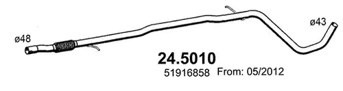 изпускателна тръба ASSO 24.5010