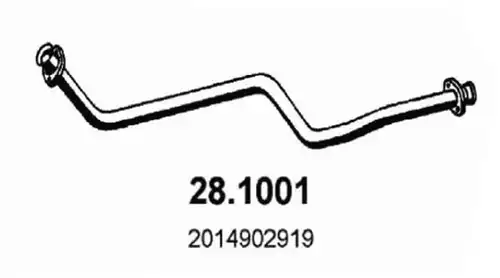 изпускателна тръба ASSO 28.1001