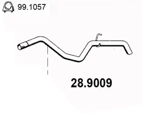 изпускателна тръба ASSO 28.9009