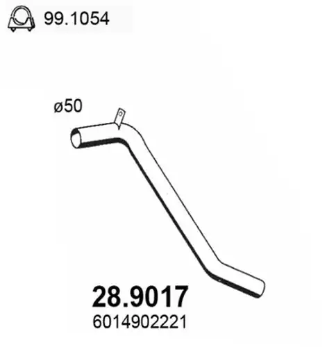 изпускателна тръба ASSO 28.9017