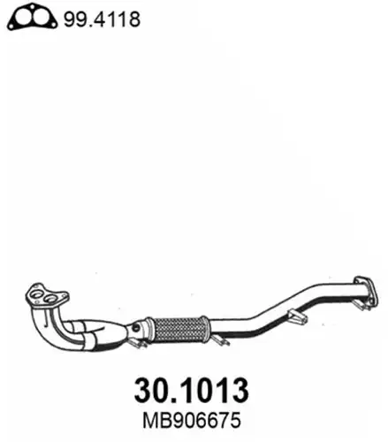 изпускателна тръба ASSO 30.1013
