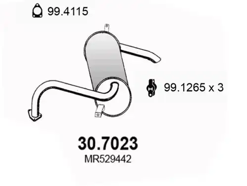 крайно гърне ASSO 30.7023