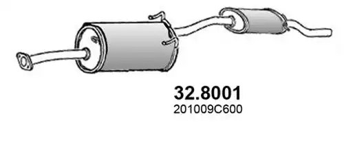 средно, задно гърне ASSO 32.8001