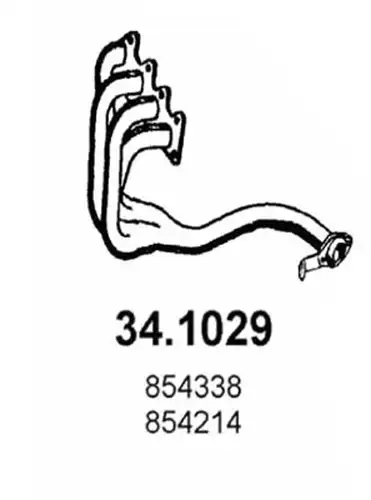 изпускателна тръба ASSO 34.1029