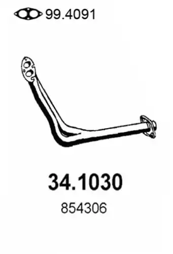 изпускателна тръба ASSO 34.1030