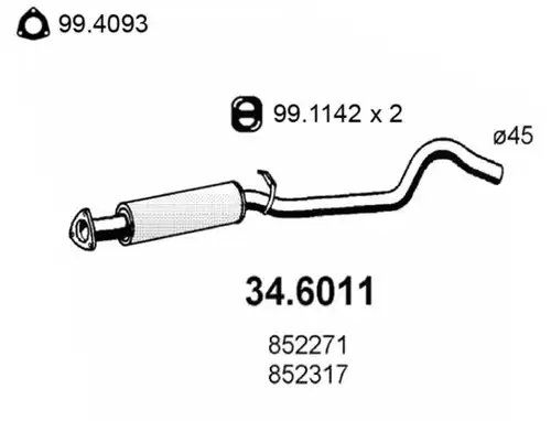 средно гърне ASSO 34.6011