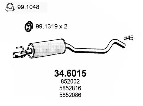 средно гърне ASSO 34.6015