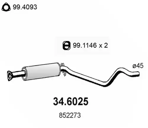 средно гърне ASSO 34.6025