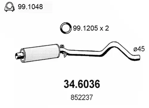 средно гърне ASSO 34.6036