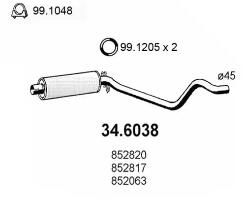 средно гърне ASSO 34.6038