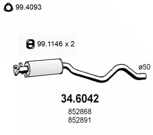 средно гърне ASSO 34.6042