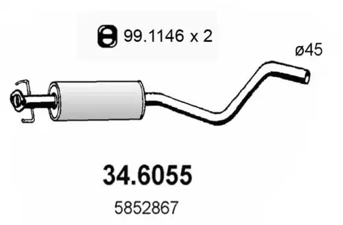 средно гърне ASSO 34.6055