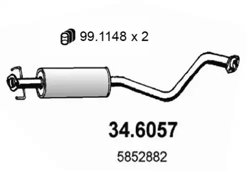 средно гърне ASSO 34.6057