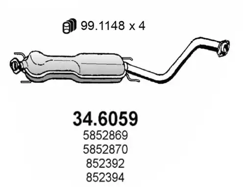 средно гърне ASSO 34.6059