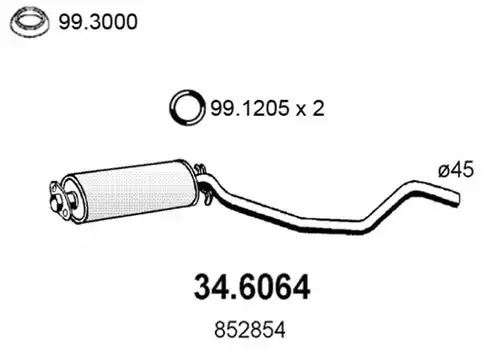 средно гърне ASSO 34.6064