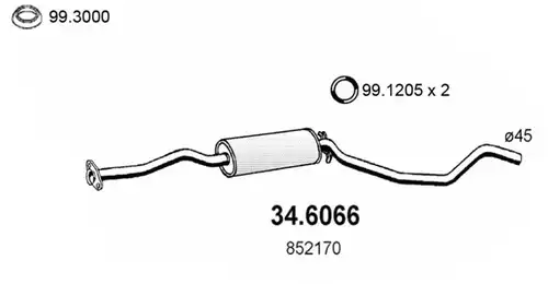 средно гърне ASSO 34.6066