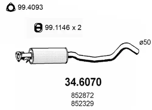 средно гърне ASSO 34.6070