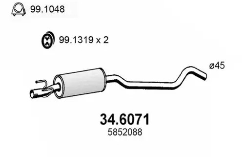 средно гърне ASSO 34.6071