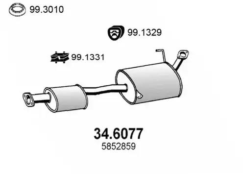 средно гърне ASSO 34.6077