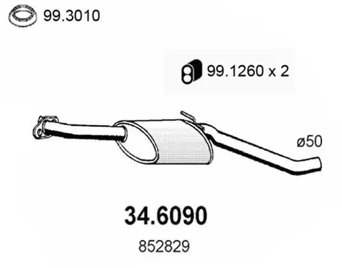 средно гърне ASSO 34.6090