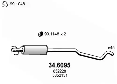 средно гърне ASSO 34.6095