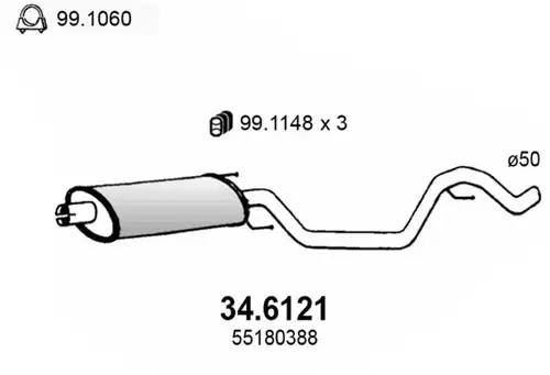 средно гърне ASSO 34.6121