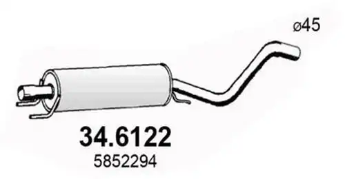 средно гърне ASSO 34.6122